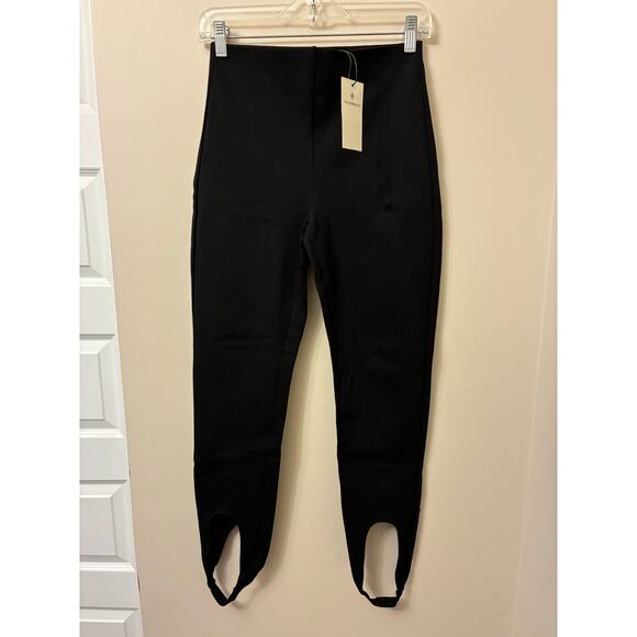 Tuckernuck NEW Black Ponte Everrett Stirrup Balletcore Stretch Leggings Size S - Picture 2 of 6